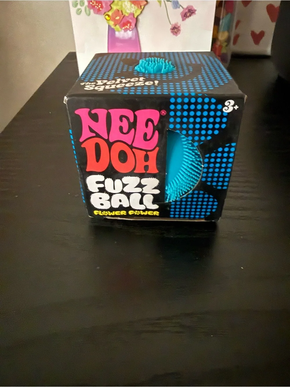 Needoh Fuzz Ball Flower Power - Blue